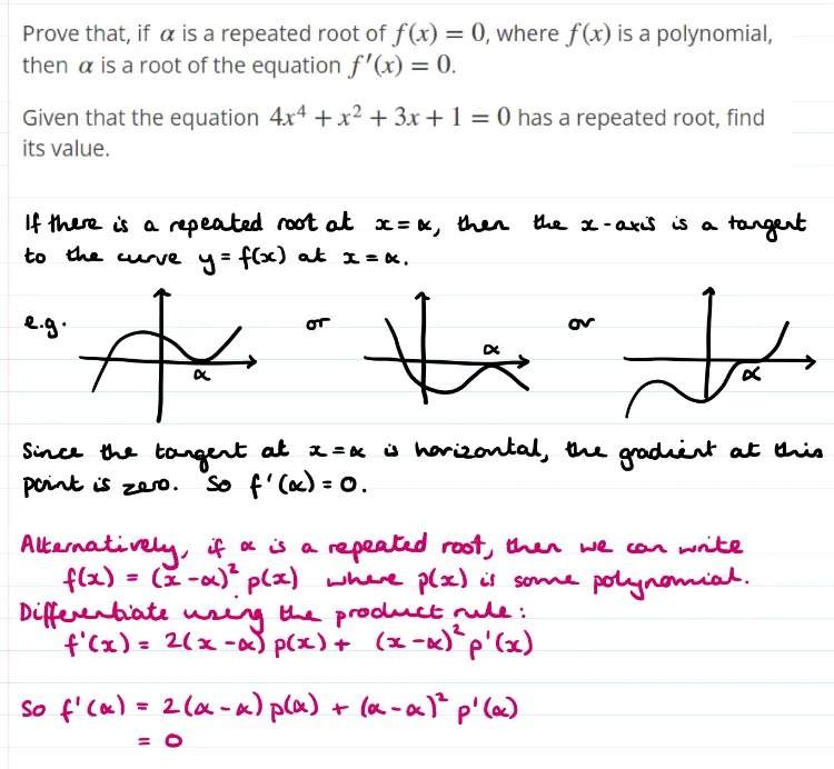 A graphical and an algebraic solution to the first part of the question from the link.